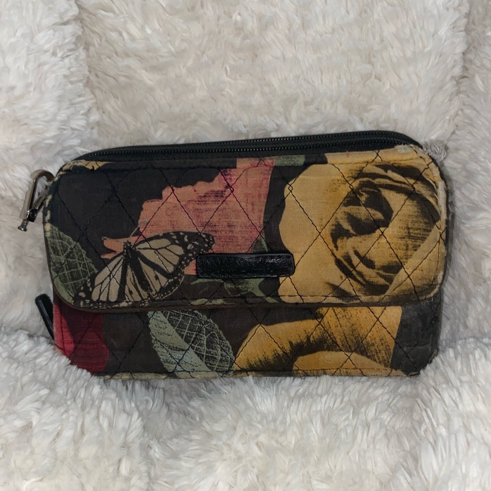 Vera Bradley Phone Wallet with Wristlet | Havana Rose Pattern